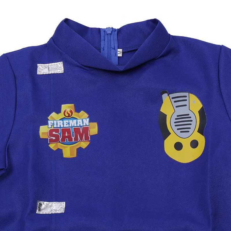 Fireman Sam Small Rescue Children Play Performances Dress Up Outfit Kids Cosplay Halloween Costumes W250117