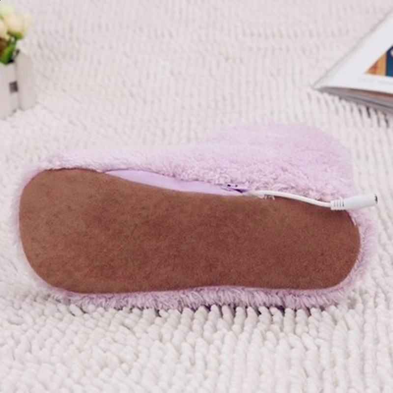 Heater Foot Shoes Winter Plush Warm Electric Slippers Feet Heated Washable Electric Shoes Warming Pad Heating Insoles 250120