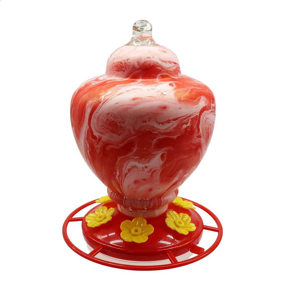 Garden Yard Decoration Practical Bird Feeder Cage Feeder Bottle Hanging Hook Flower Hummingbird Feeder Drinker 250121