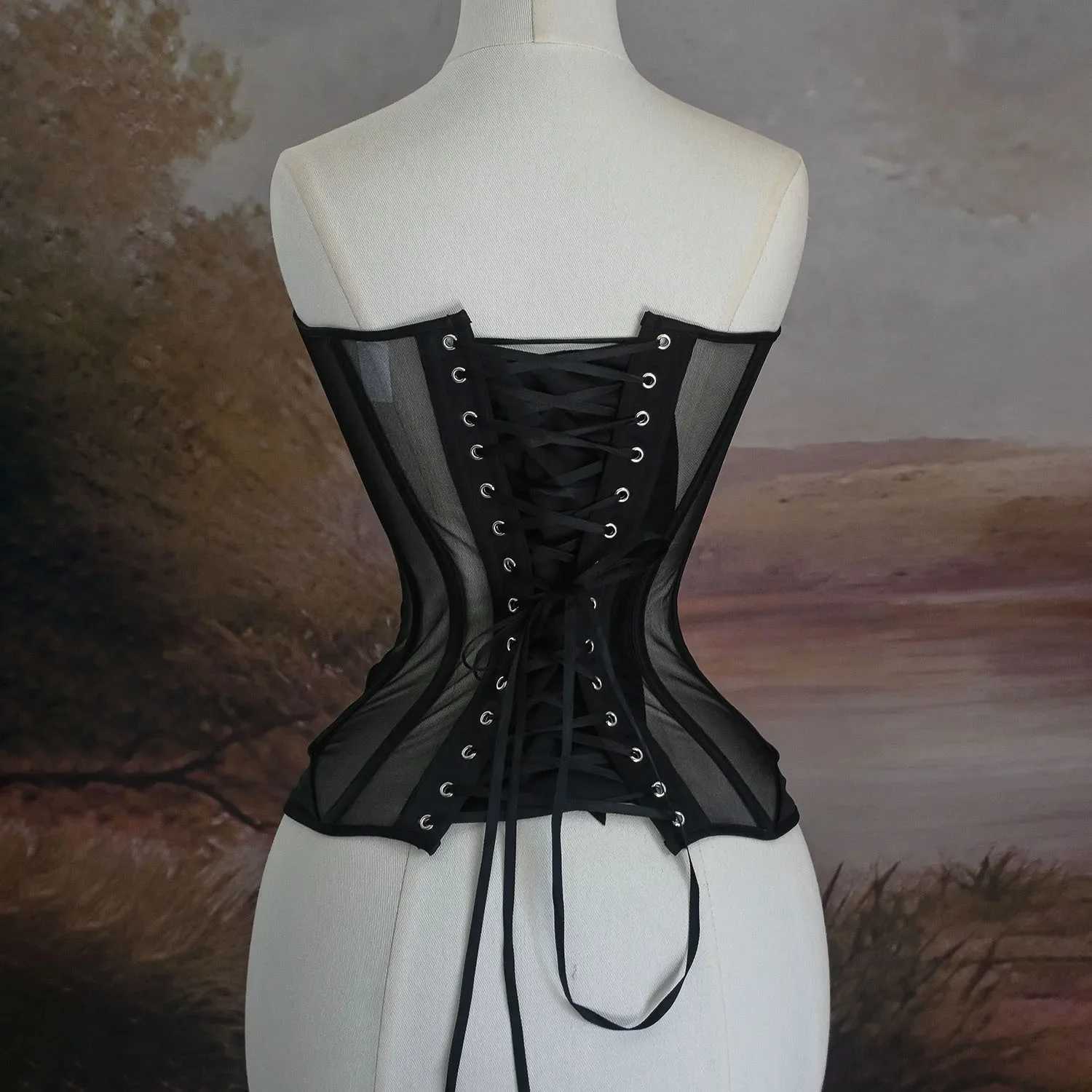 Fashion Womens Deep V Longline Lace Bustier Bra Lace Up Party Corset W250120