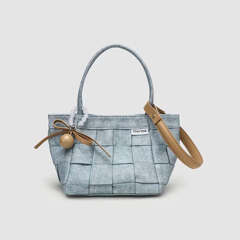 Bucket Wing Bags For Women Designer Handbags And Purses 2024 New In Fashion Solid Color Weave Simple Underarm Shoulder