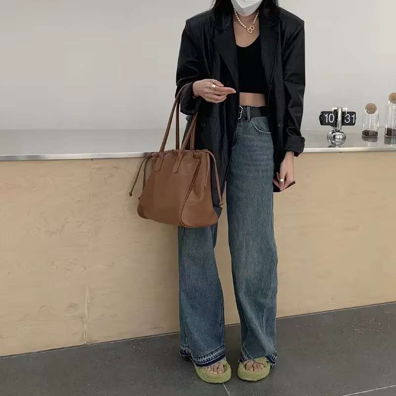 Autumn And Winter New Retro Large-Capacity Shoulder Handbag Women's Soft Leather Pu Armpit Tote Bag For Women 2023
