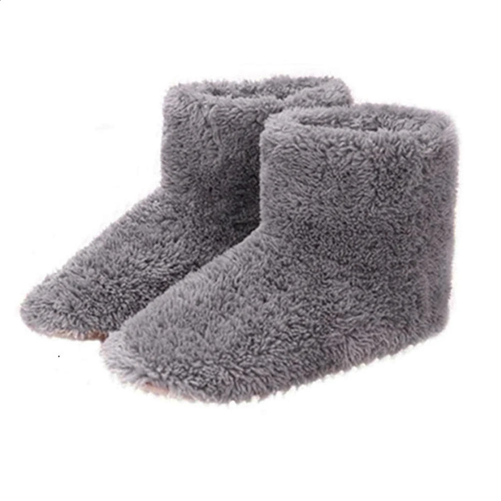 Women Men Rechargeable Foot Warmer Washable USB Heated Shoes Heated Booties for Cold Weather 250120