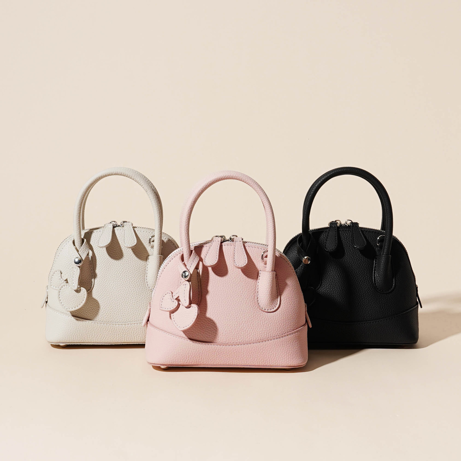 Bag 2024 New Genuine Leather Women's Top Layer Cowhide, Casual, Niche, Versatile, Fashionable, Shell Bag, Single Shoulder Crossbody Handbag