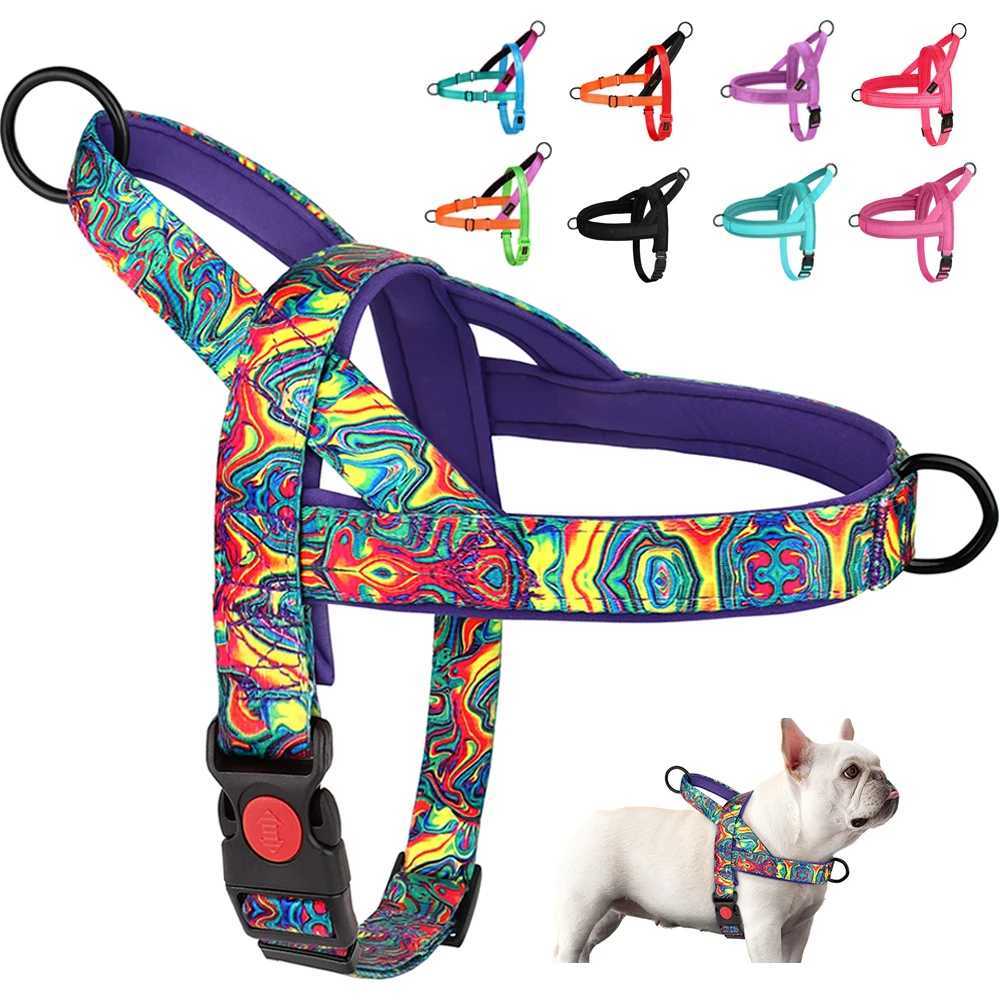 Nylon Dog Harness No Pull Dog Harnesses Vest Soft Padded Pet Walking Vests Harnesses Durable For Small Medium Large Dogs Pug 250116