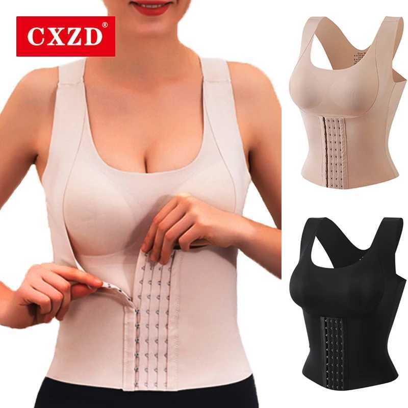 CXZD Women Shapewear Padded Tummy Control Tank Top Corset Slimming Camisole Sheath Body Shaper Bra Posture Corrector Compression W250120