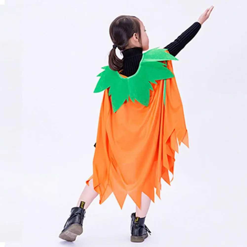Halloween pumpkin costumes childrens Halloween party role-playing costumes hats candy bags childrens photos props performance costumes W250117