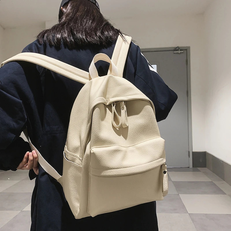 PU Leather Travel Women Backpacks Fashion Backpack Shoulder Bag Large Capacity Student Book School Bags for Teenage 250122
