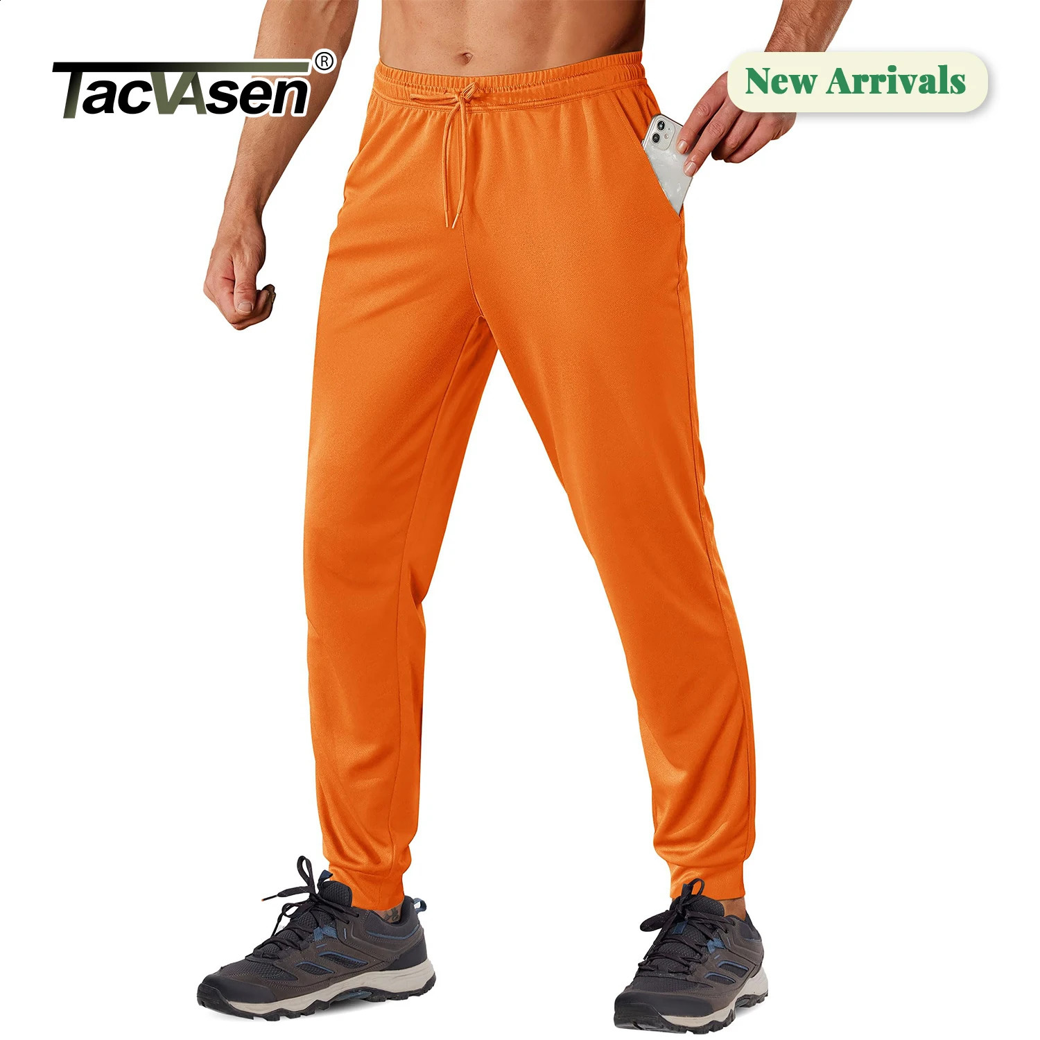 TACVASEN Lightweight Sweatpants Mens Quick Dry Workout Athletic Pants Summer Fitness Elastic Waist Running Gym Hiking Jogger 250122