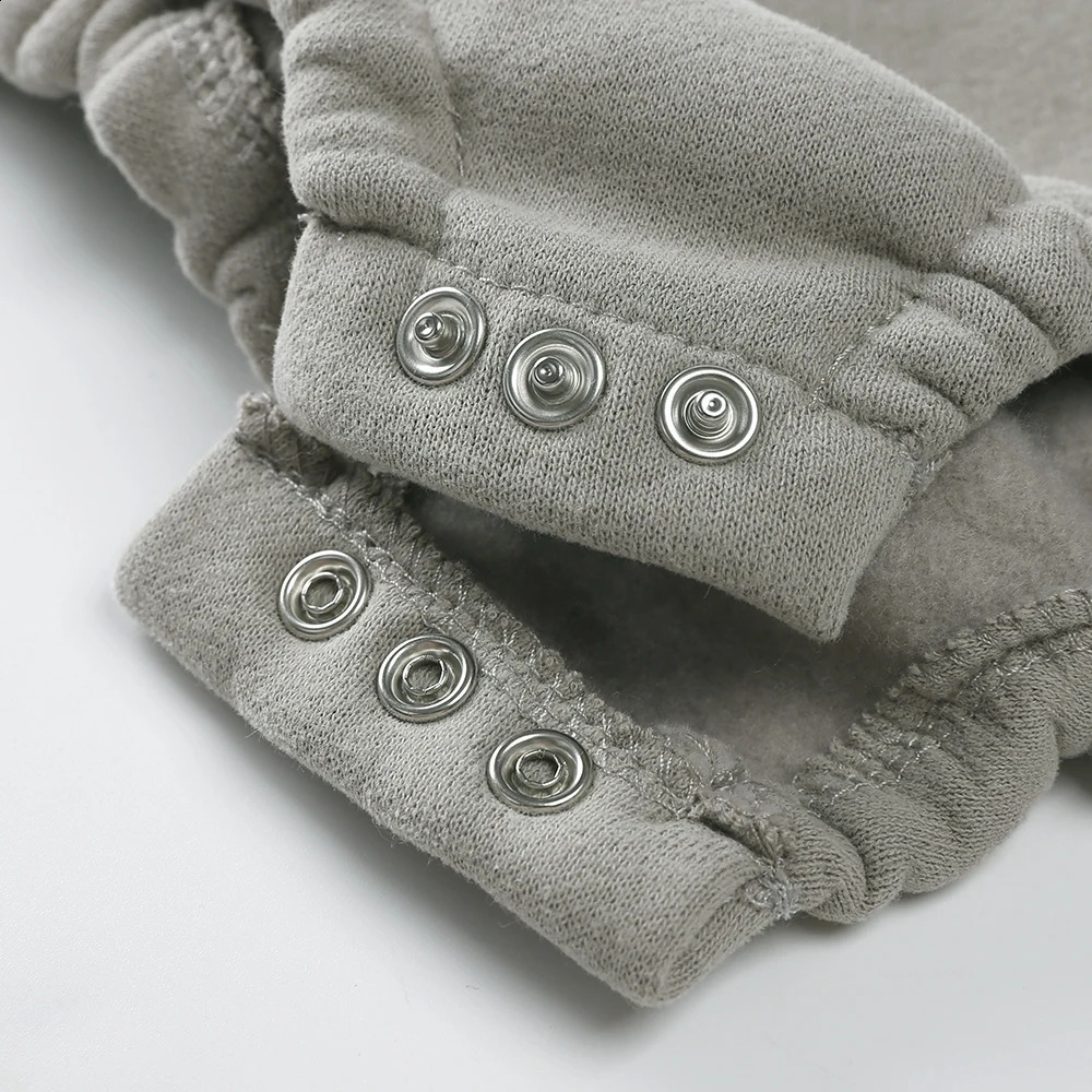 Winter Baby Romper born Clothes Thicken Fleece Pyjamas Little Love Embroidery Infant Boy Girl Onesies Toddler Jumpsuits 250117