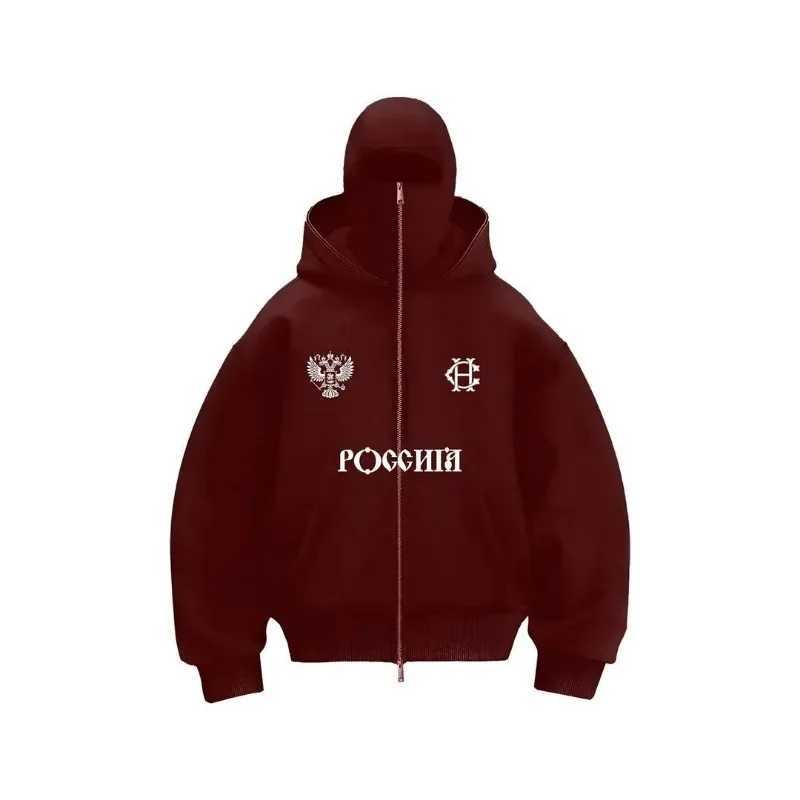 Y2K new fashion Double hoodie design Hoodie Jacket Hip Hop street zipper hoodie for men Gothic Harajuku sweatshirt for women W250117