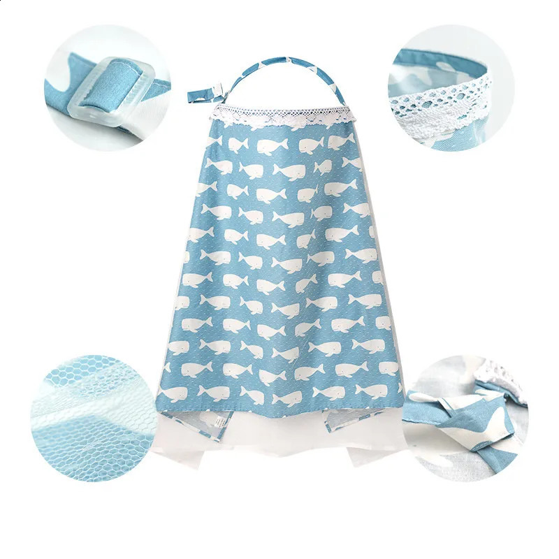 Mosquito Net For Baby Stroller Breathable Breastfeeding Cover Muslin Mother Feeding Apron Feeding Baby Breast Nursing Cover 250120