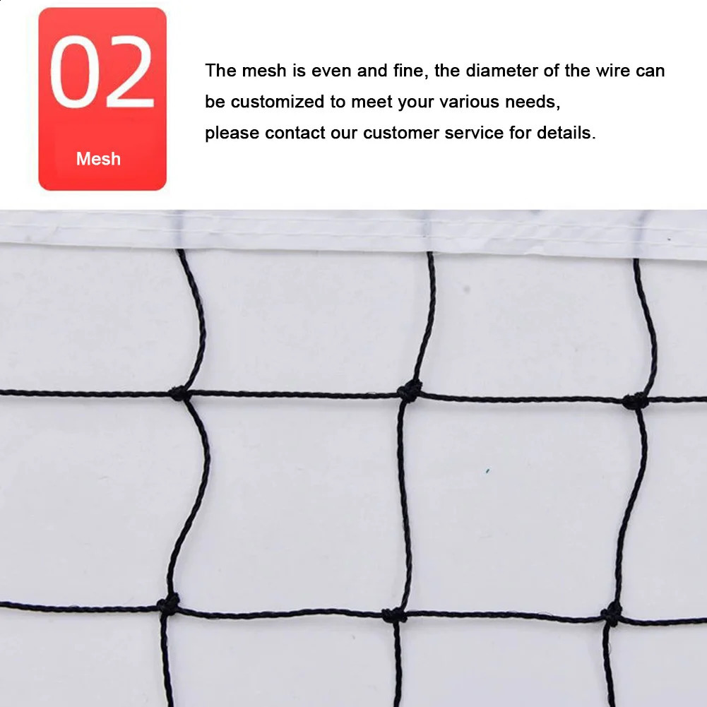950cm Beach Volleyball Net Heavy Duty Professional Standard Outdoor Tennis Mesh for Backyard Schoolyard 250107