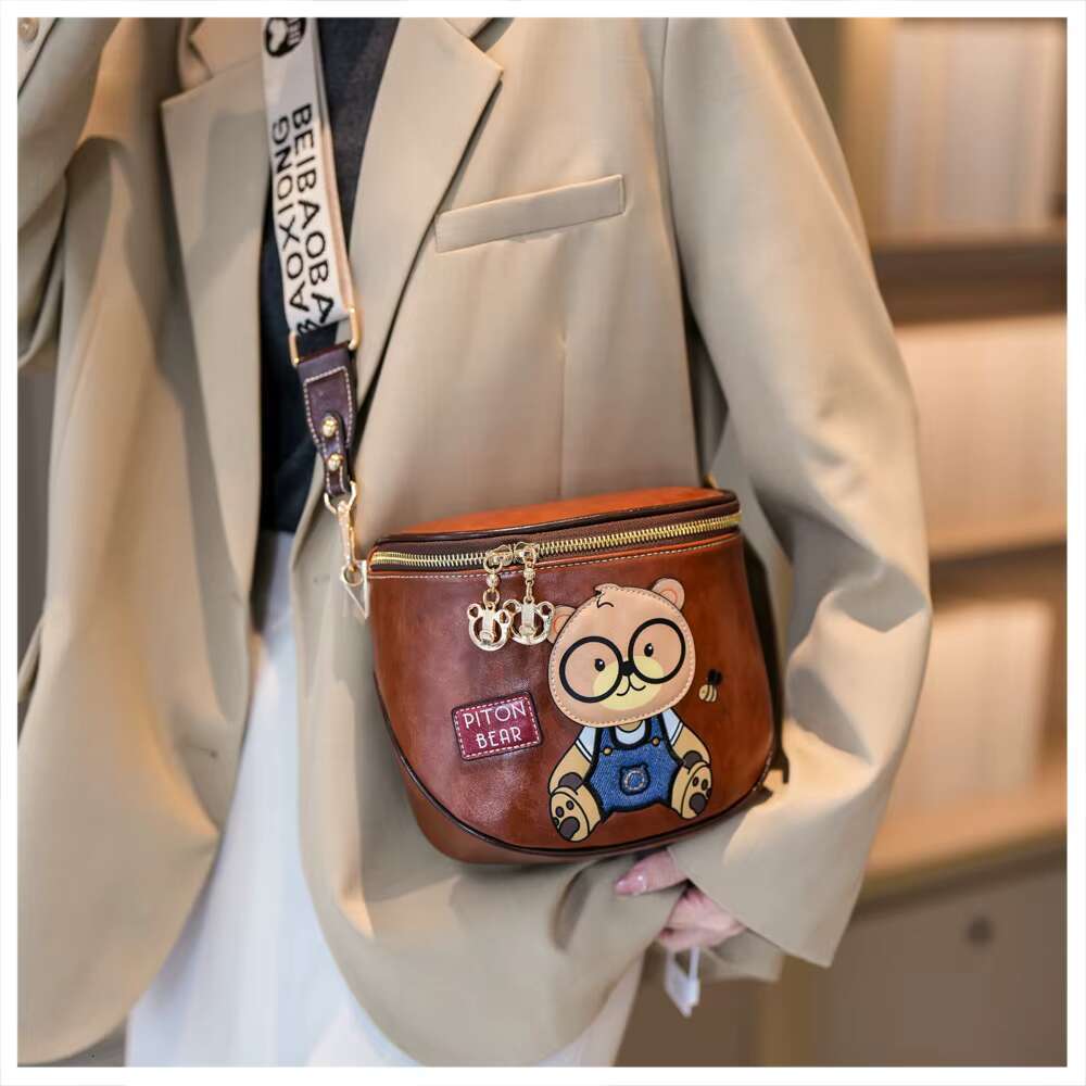 Beibaobao 2024 New Single Shoulder Crossbody Large Capacity Versatile Casual Women's Chest Bag Handbag