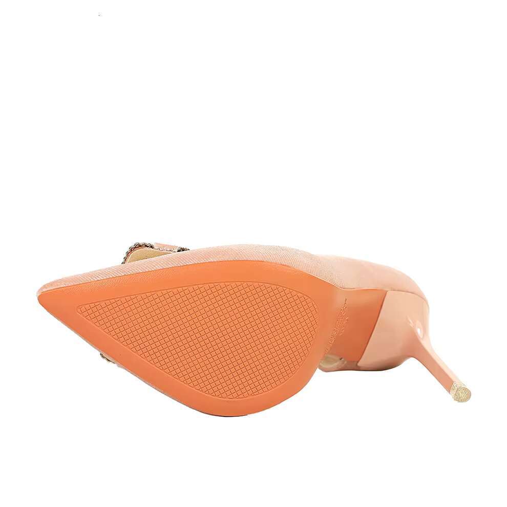 New Women 10.5cm High Rhie Pumps Lady Sexy Shallow Pointed Toe Veet Wedding Heels Female Purple Pink Green Shoes