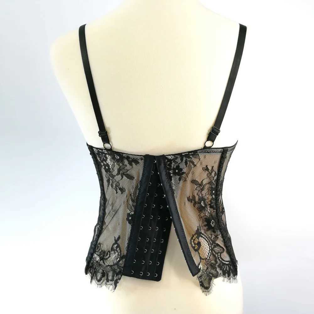 Elegant and sexy lace womens tight corset lace womens Bastille girl slim evening dress crop womens club party shaping top W250120