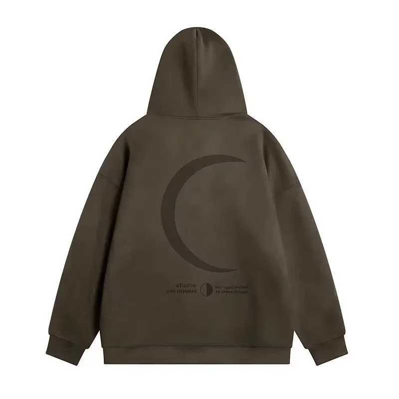 Autumn Moon Graphic Hoodie For Men Harajuku Fashion Streetwear Pullover Hoodies Unisex Hip Hop Oversize Y2K Hooded Sweatshirts W250117