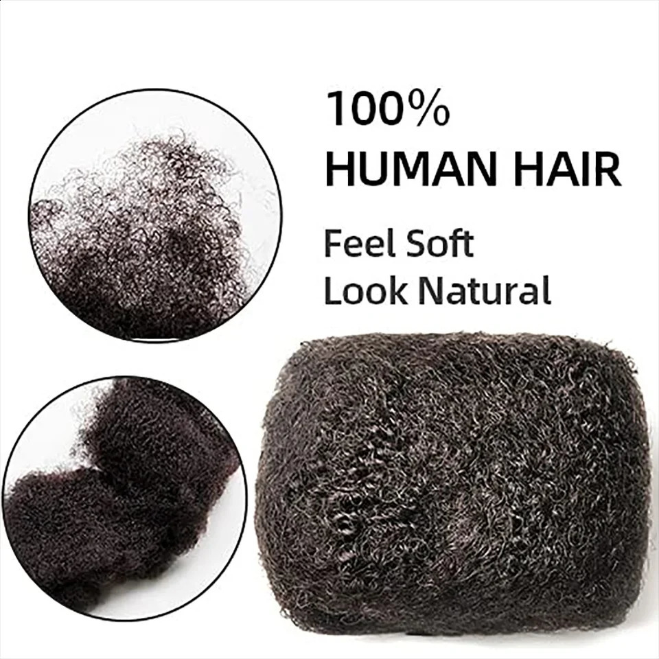 Brazilian Remy Hair Afro kinky Curly Bulk Human Hair For Braiding 1 Bundle 30g/pc Natural Color Braids Hair No Weft 240117