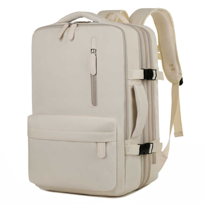Mens backpack high end large capacity travel bag womens trendy college student backpack expandable laptop bag