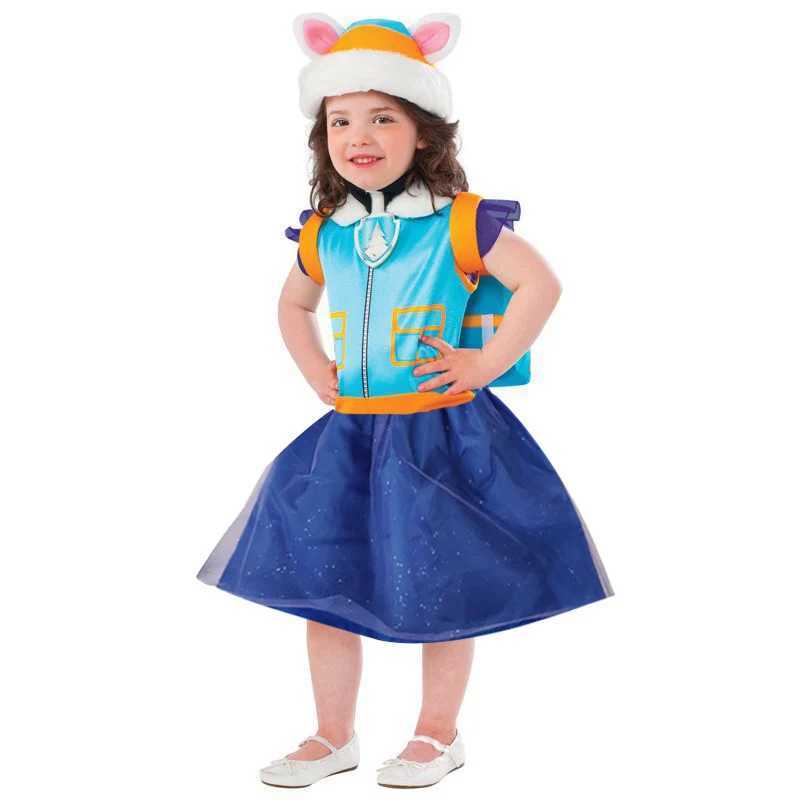 Kids Children Everest Purple Dress Cosplay Costume Carnival Birthday Party Clothing W250117