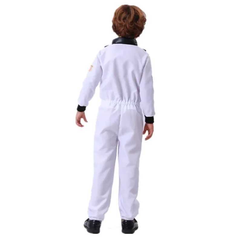 Child Astronaut Dress Up Costume Toddler Cartoon Space Odyssey Adventure Onesie Halloween Role Play Party Performance Costume W250117