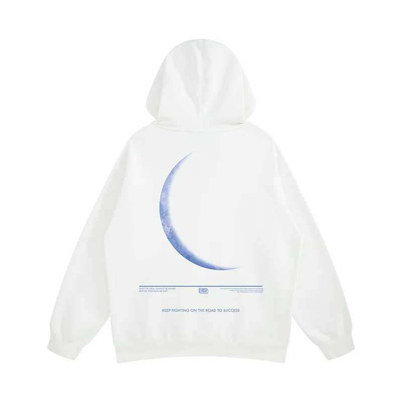Autumn Funny Moon Graphic Printed Hoodies For Men 2025 New Oversized Hip Hop Hooded Sweatshirts Casual y2k Streetwear Hoodie W250117