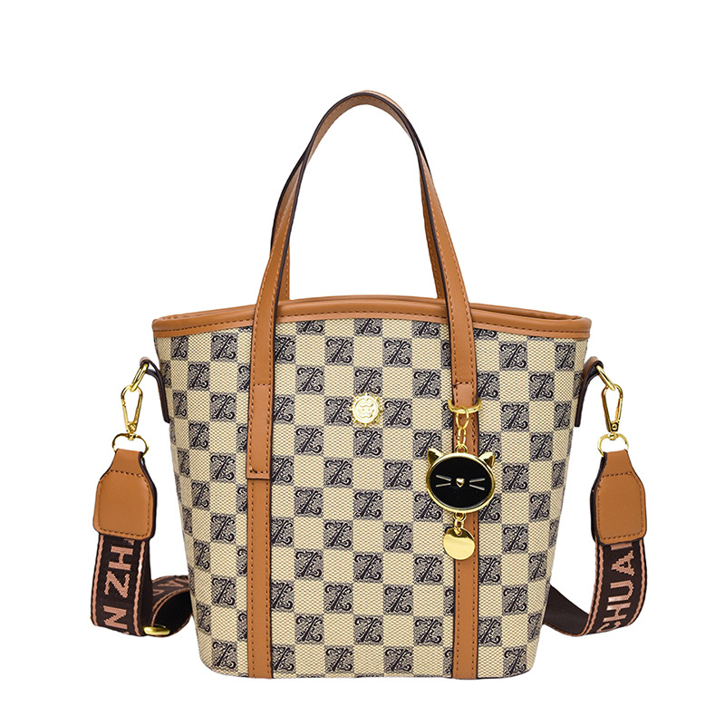 Free shipping new designer bag Shoulder Bags For womans ladies flap fashion printing brown square handbag crossbody Bucket Bag