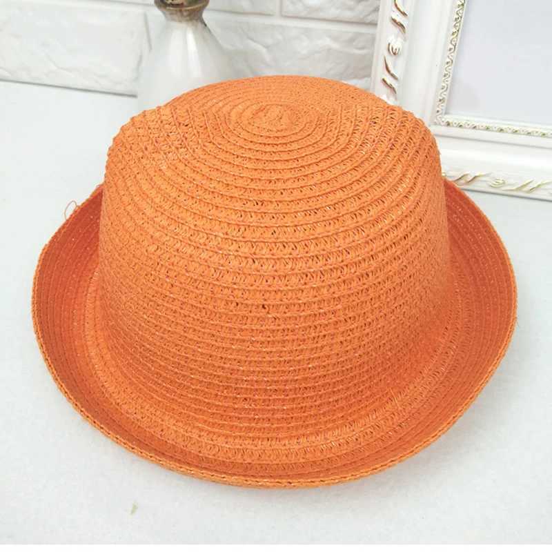 New handmade straw hat 7-color childrens straw hat summer sandal hat outing travel men and women baby cat ear sun hat T250121