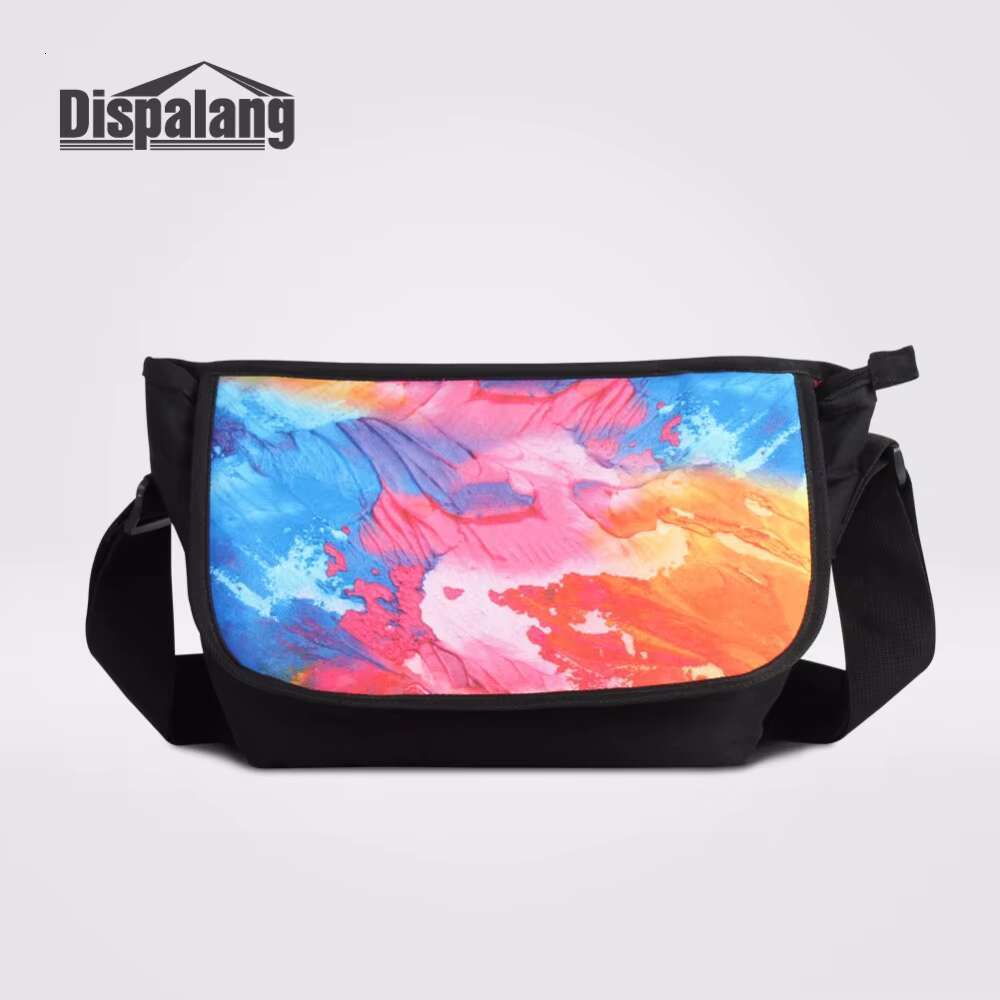 Dispalang Cool Gun Bullet 3D Prints Shoulder For Women Handbag Designer Crossbody Bags Flap Canvas Messenger Bag