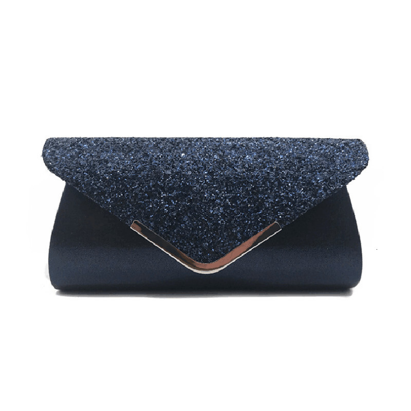 New Fashion PU Glitter Women's Handheld Banquet Evening Dress Chain Bag