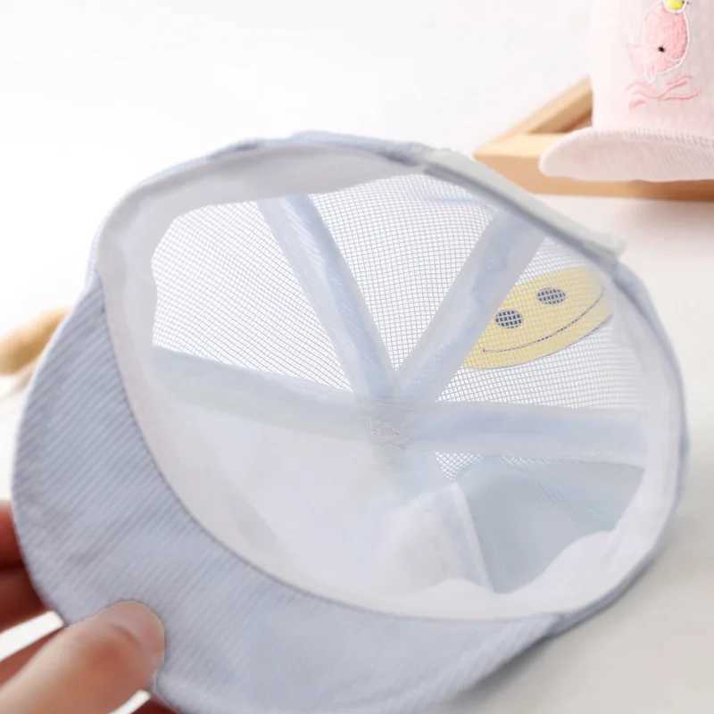 Summer Cute Cartoon Whale Newborn Baseball Cap Cotton Baby Boy Snapback Caps Adjustable Mesh Sun Hat for Girls 0-6M M250121