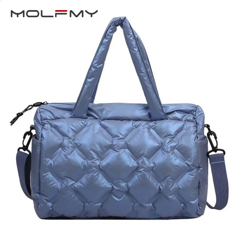 Fashion Womens Down Bag Quilted Space Mat Handbag Shoulder Bag Winter Womens Pillow Large Capacity Handbag Cross Body Bag 250120