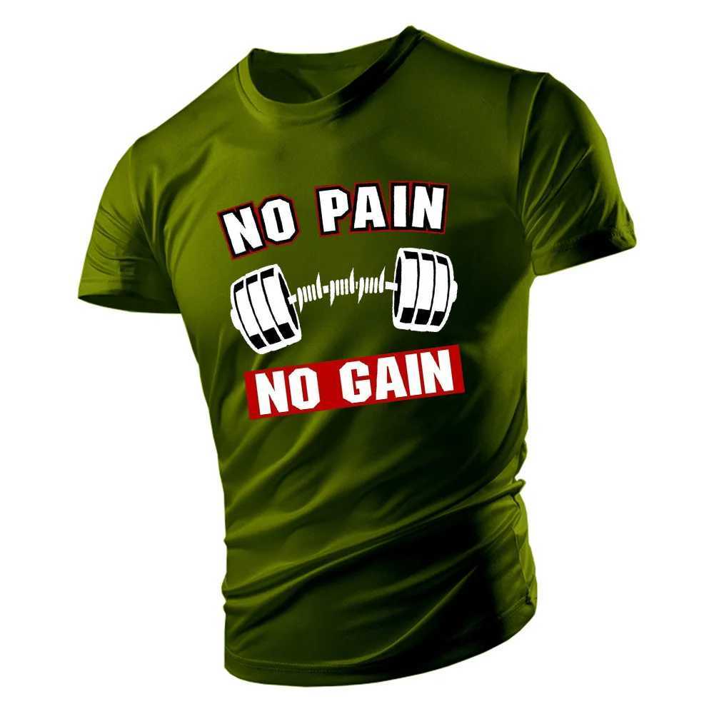 Y2K 2D barbell printed fashionable mens sports T-shirt short sleeved sports outdoor loose casual round neck short sleeved T-shirt top W250117