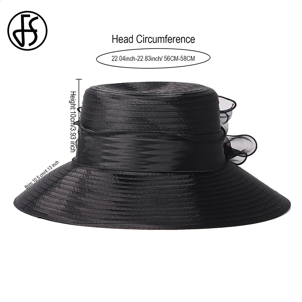 Womens Lady Derby Dress Church Cloche Hat Floral Bucket Wedding Bowler Hats Kentucky Wide Brim Occasion Royal Races Sun 250118
