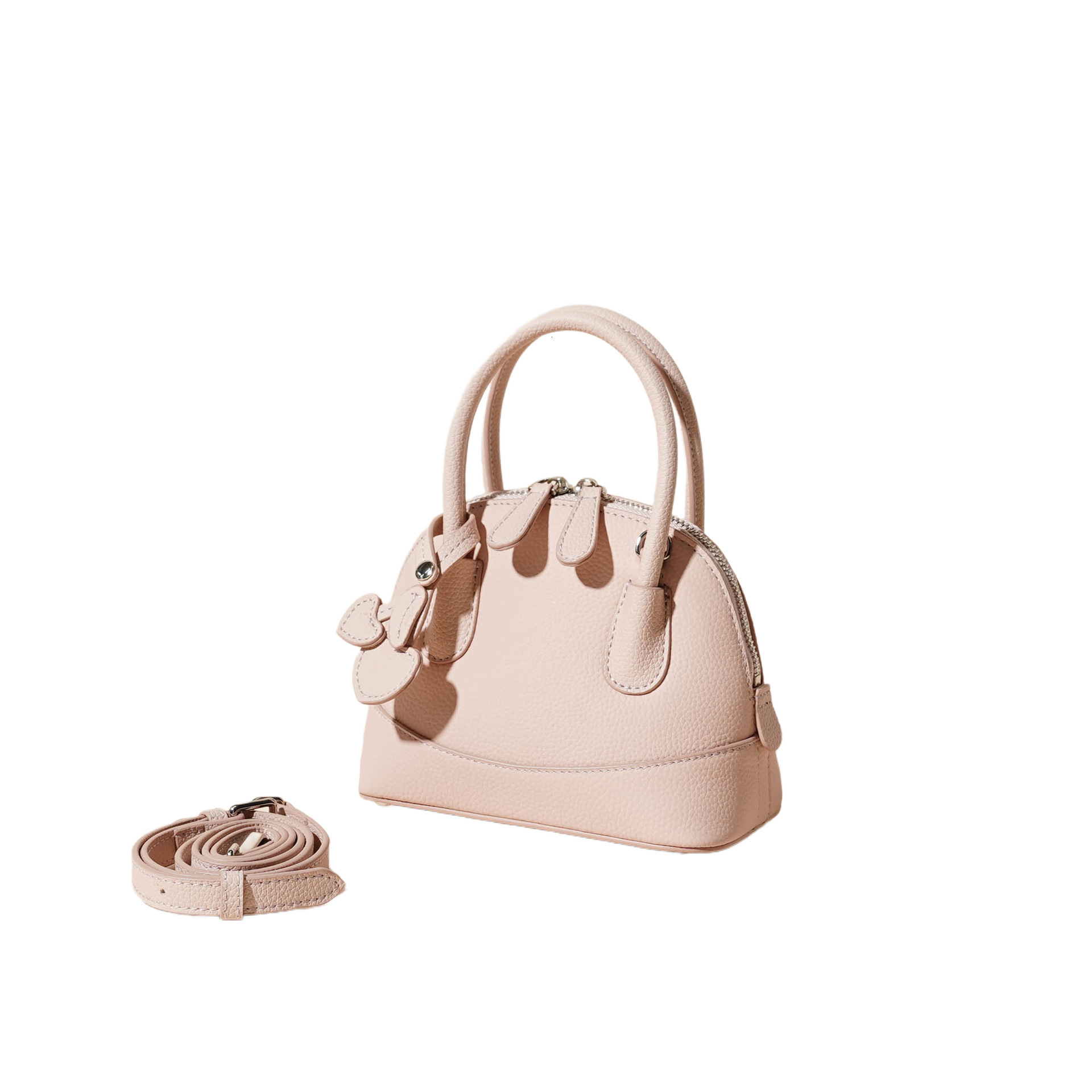 Bag 2024 New Genuine Leather Women's Top Layer Cowhide, Casual, Niche, Versatile, Fashionable, Shell Bag, Single Shoulder Crossbody Handbag