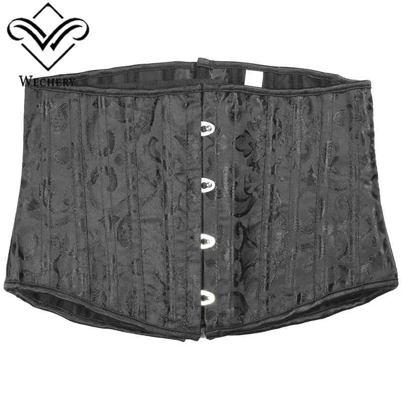 Underwear white black tight corset womens waist belt plus size top short steel frame girl weight loss waist shape Gothic clothing body W250120
