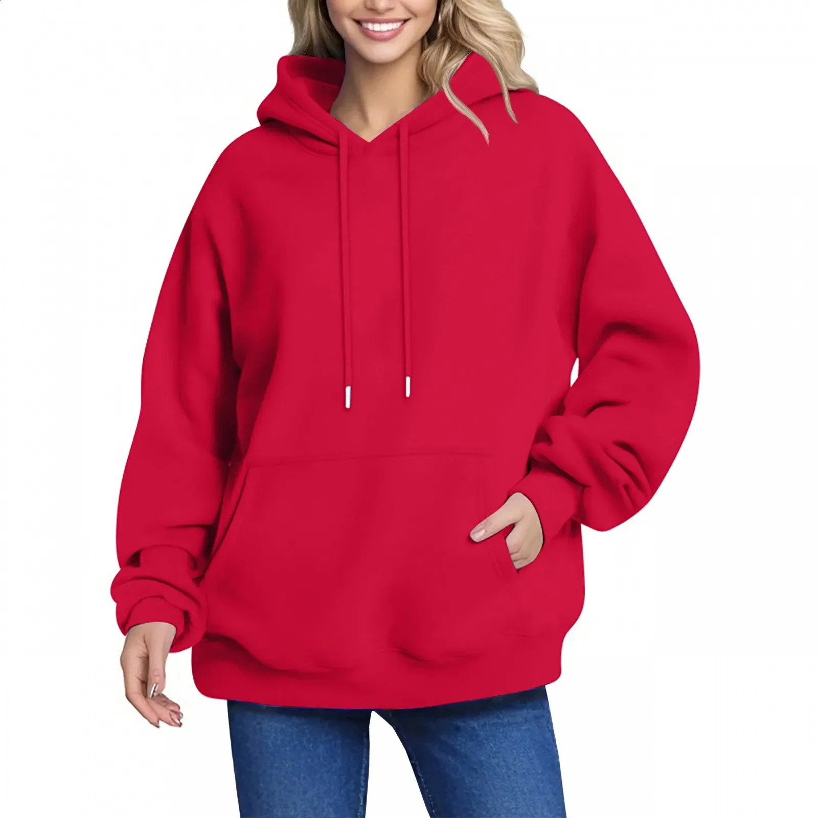 Plain Fleece Hoodies Unisex Wholesale Fashion Pullover Womens hooded sweatshirt Women Blank Hooded Sweatshirt For 250122
