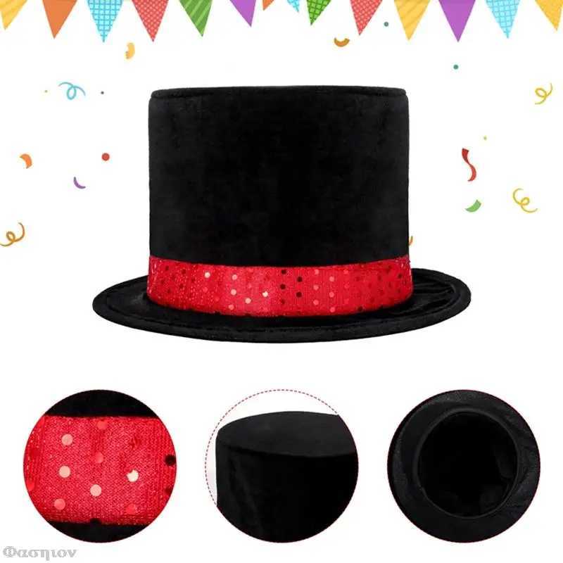 Kids Magician Role Play Cloak Waistcoat Cape Hat Magic Wand Set Jazz Dance Outfit Children School Cosplay Costume Performance W250117