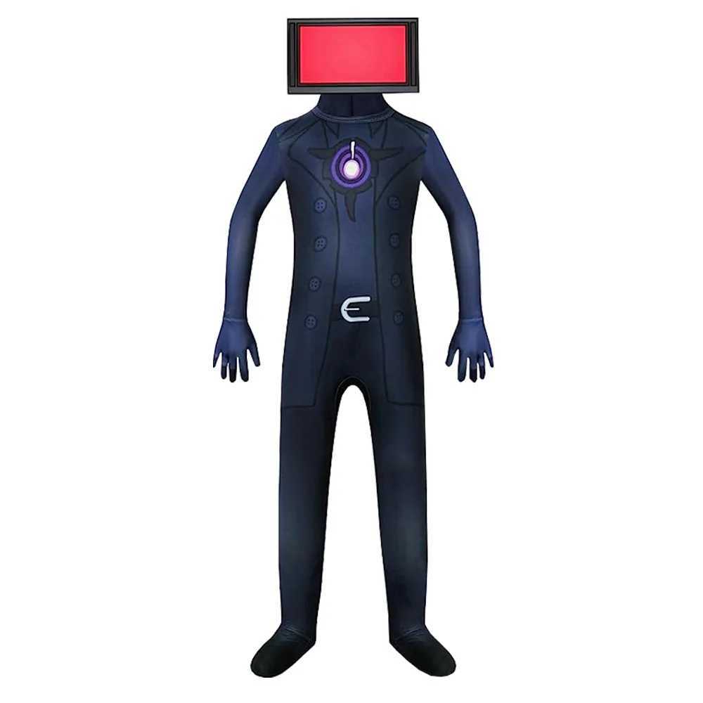 Anime Skibidi Toilet Cosplay Audio Man Camera Man Tv Man Costume Jumpsuit Mask Full Set Halloween Party Men Adult Child Costume W250117