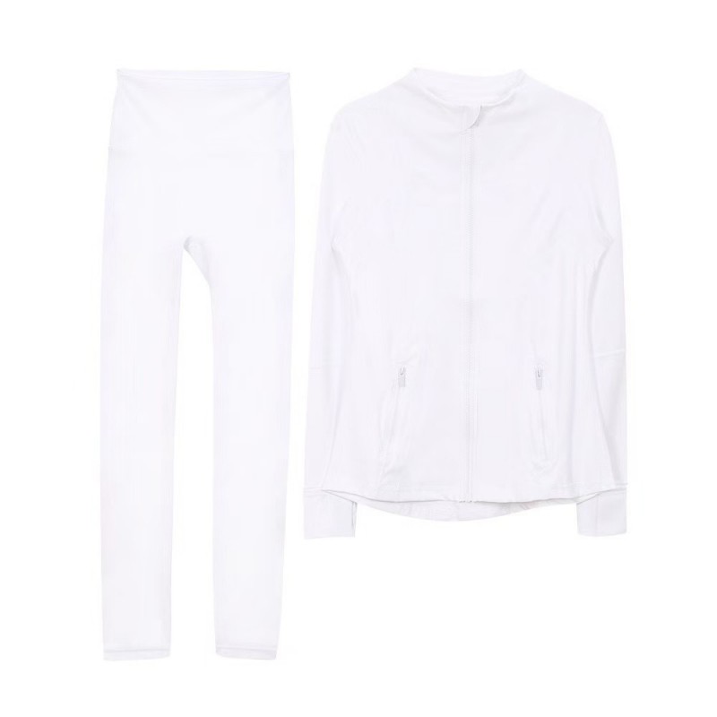 Workout set Women Yoga Sets jackets shorts leggings Push Fiess sets High Waist Sports Jackets Zip Up Coat Elastic Sportswear Outfits Pants GymLuxury Y