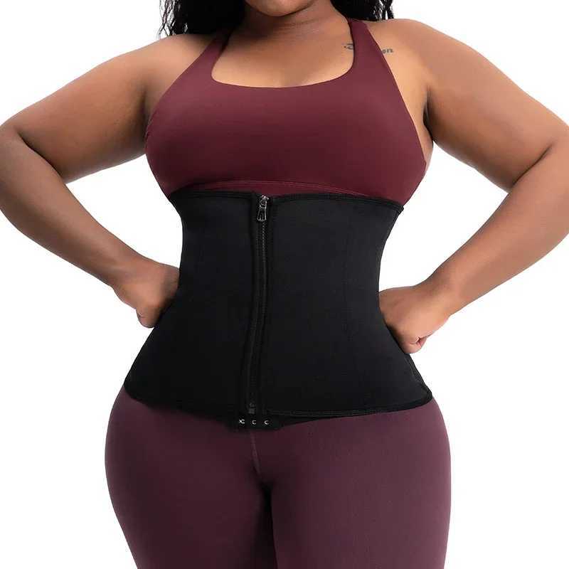 Womens Waist Trainer Body Shaper Gym Fat Burning Sauna Sweat Belts Weight Loss Corset Shapewear Flat Belly Slimming Tummy Sheath W250120