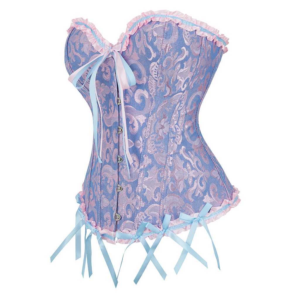 1 piece of womens palace tight corset jacquard body abdomen control shape Halloween costume W250120