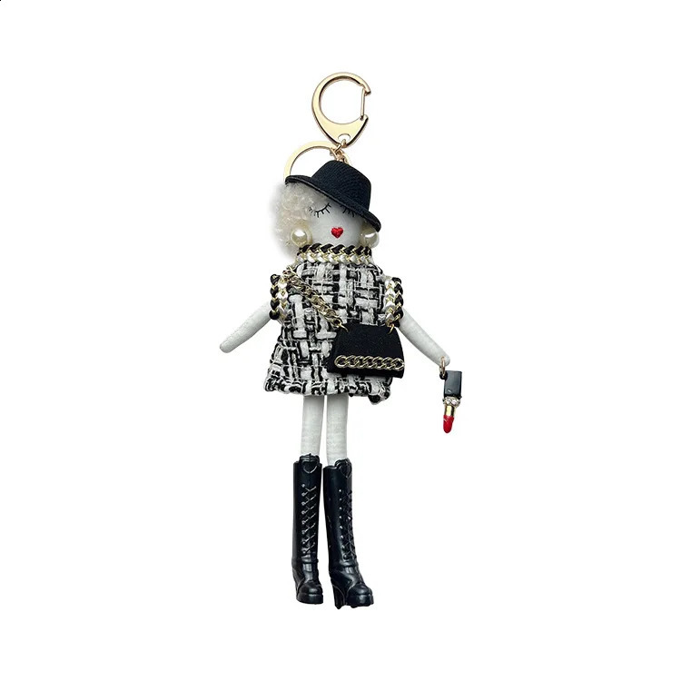 Cute Plush Doll Keychain for Women Girl Dolls Pendant Key Chain Bag Keyring Jewelry Gifts250114