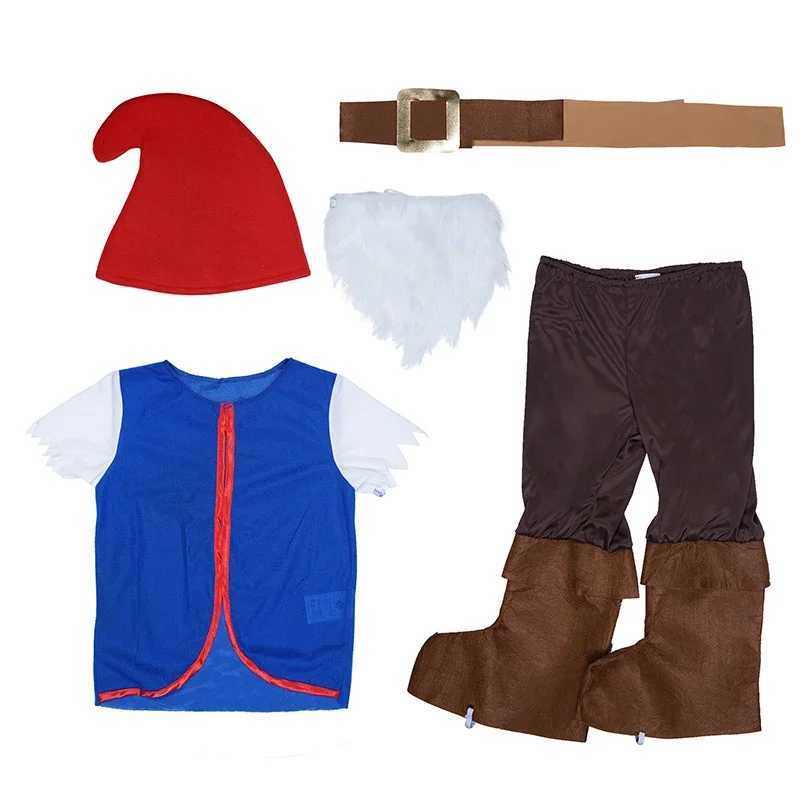 Toddler Gnome Costume For Boy Christmas Elf Costume Fairy Tale Seven Dwarfs Cosplay For Halloween Carnival Purim Party W250117