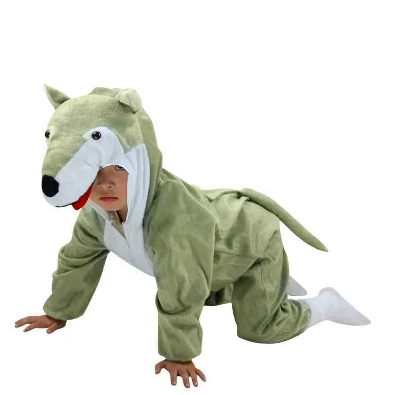 Halloween Kids Cosplay Animal Costumes Children Tiger Leopard Pig lion Rabbit Elephant Dinosaur monkey Onesies Girl Boy Siamese W250117