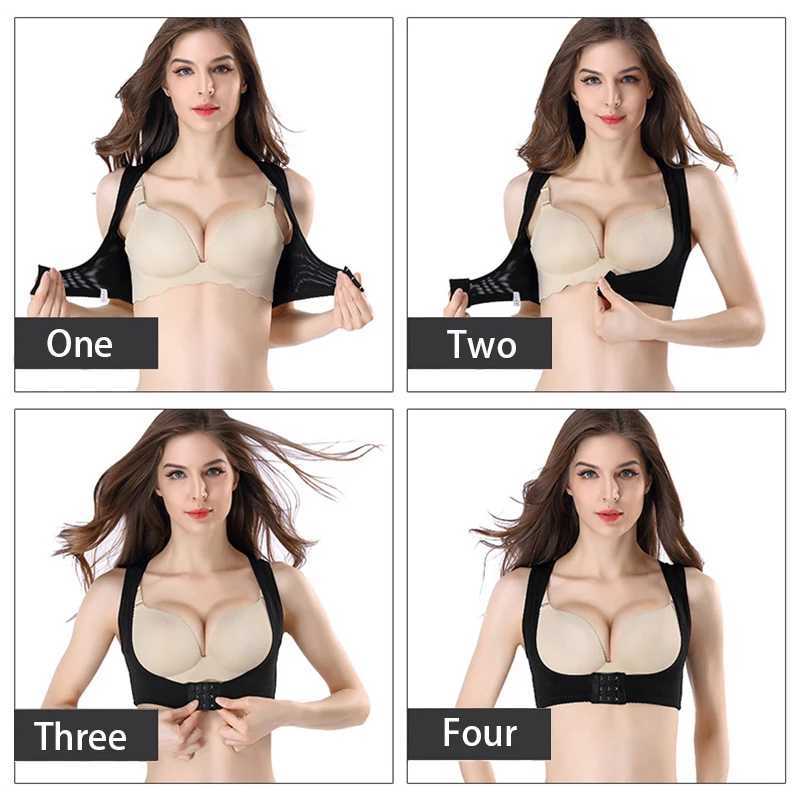 Invisible Body Shaper Corset Women Chest Posture Corrector Belt Back Shoulder Support Brace Posture Correction for Health W250120
