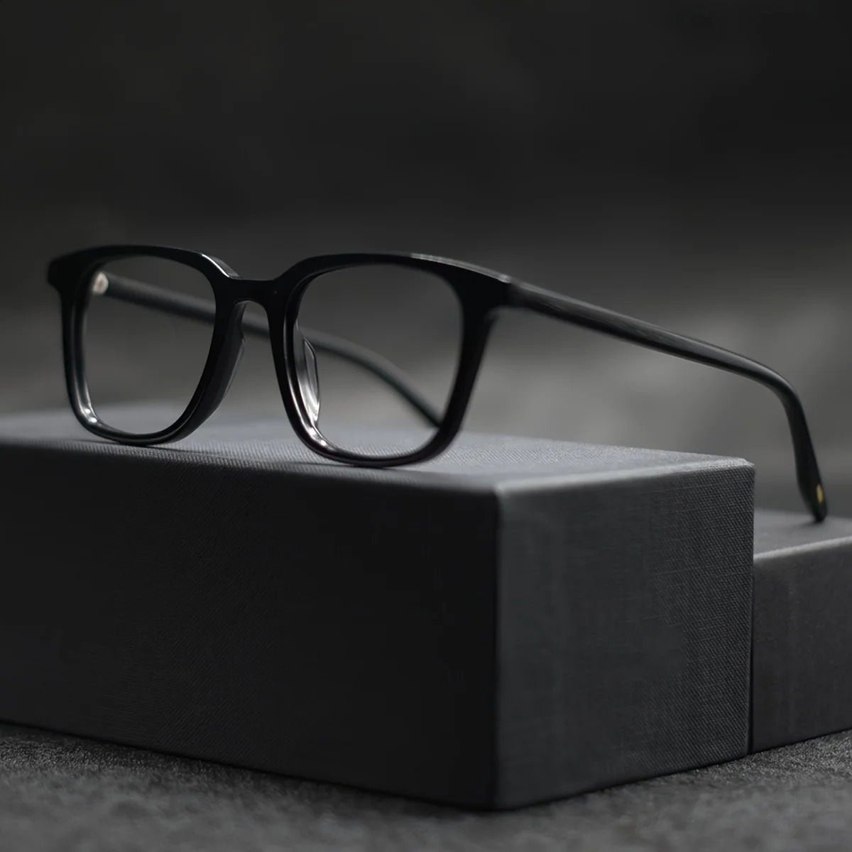 1pc Square Glasses Frame Unisex Lightweight Eyeglasses with Clear Lenses for Women Men Eyewear 250515