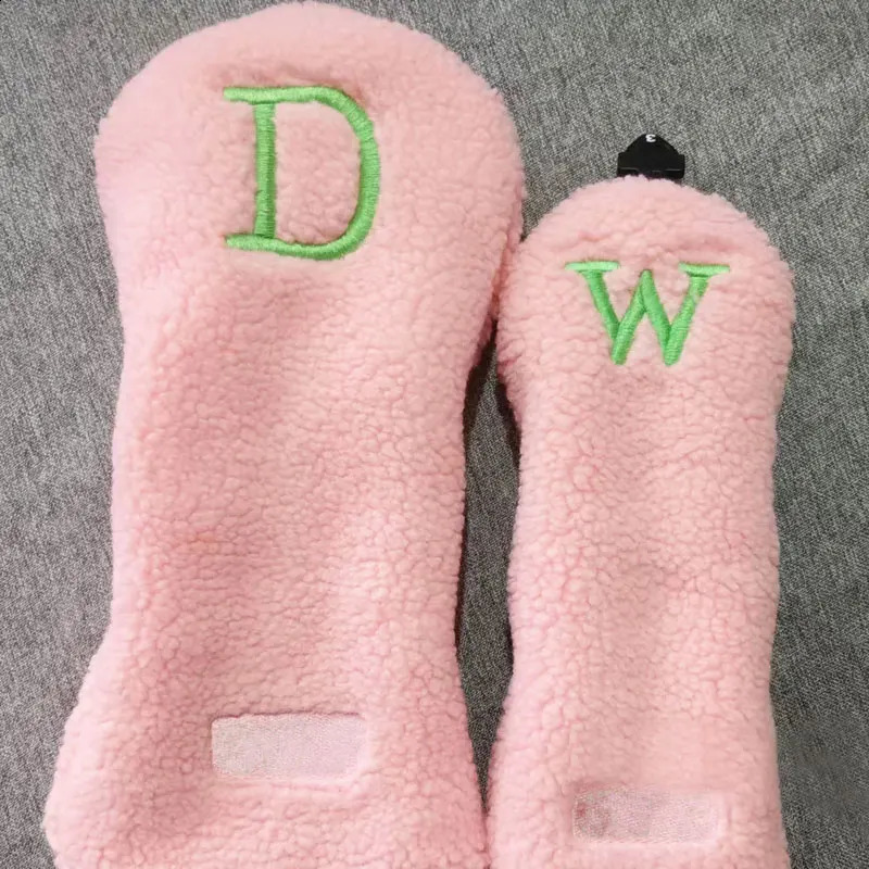 Simple Fashion Golf Driver HeadCover Club Head Protective Covers Pink Color Protector Golf Supplies 250114