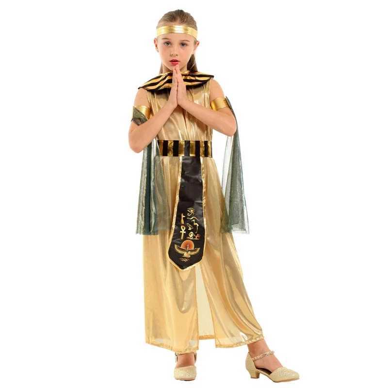 2024 Costumes Boy Girl Ancient Egypt Egyptian Pharaoh Cleopatra Prince Princess Costume for Children Cosplay anime cosplay W250117