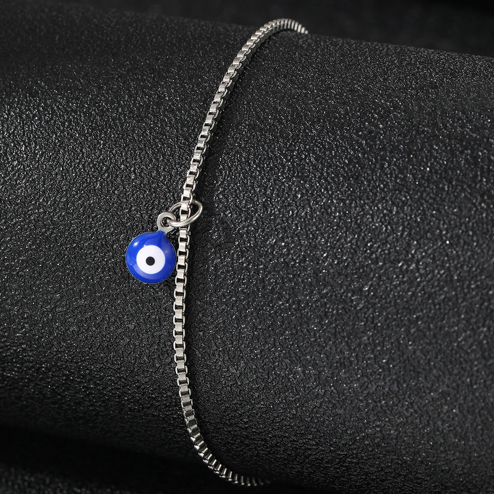 Stainless Steel anklet personalized n ns Acrylic Blue Eye Pendant subtlety For Women Jewelry Party Gifts 250114